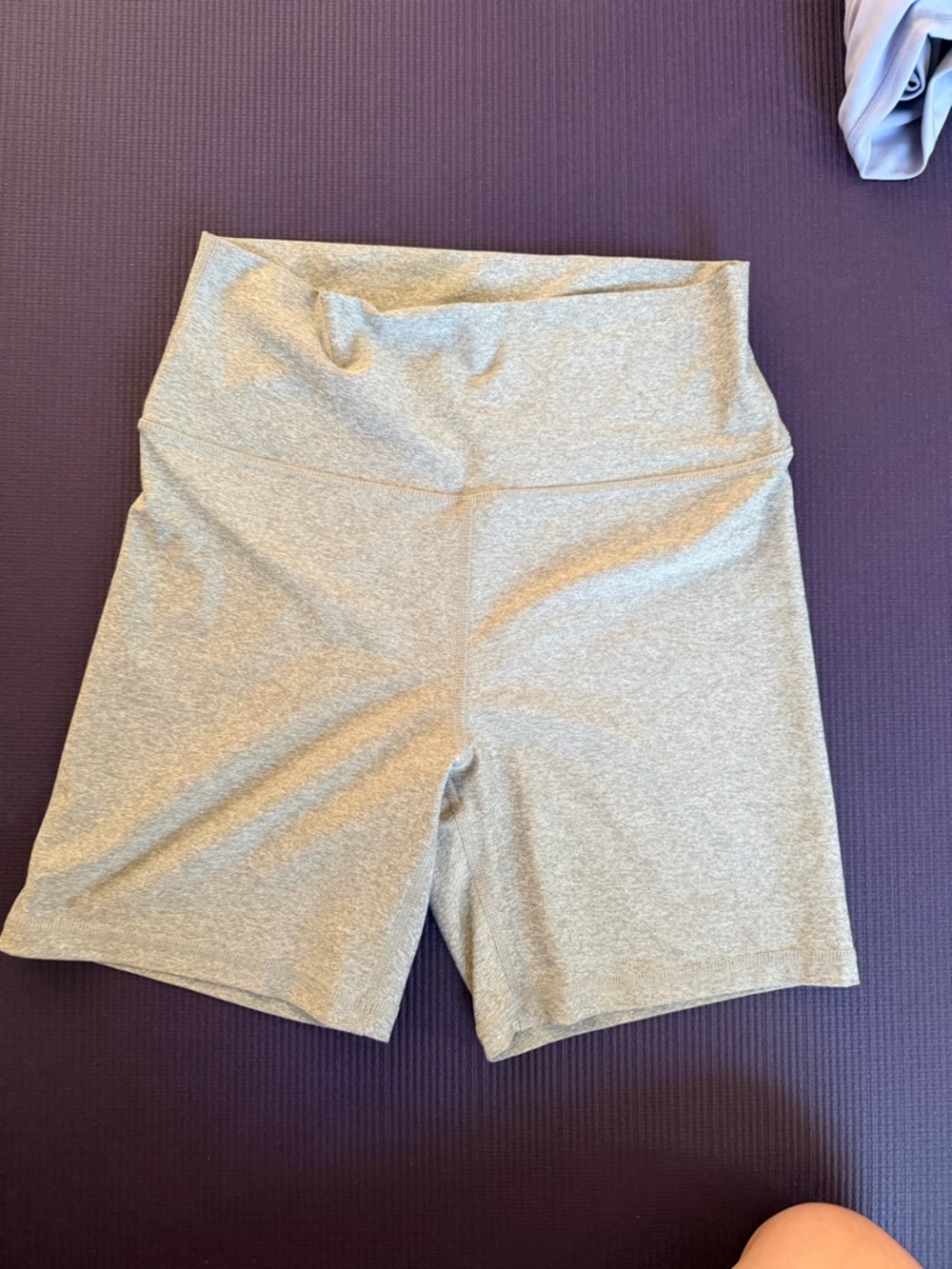 Old Navy Light Gray High-Waist Bike Shorts
